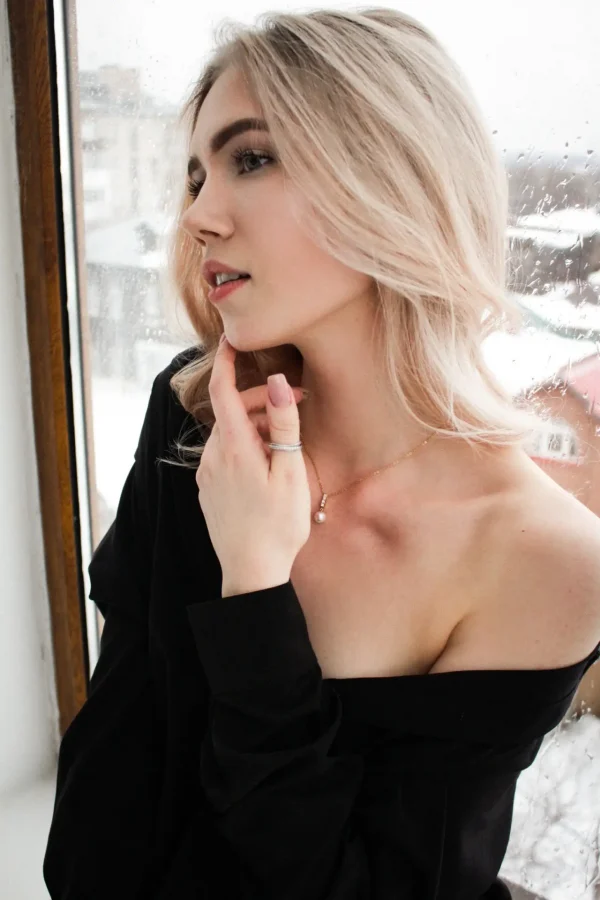 Camicia in cotone nero impreziosito - immagine 3