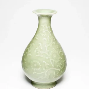 Vaso di fiori verde pallido